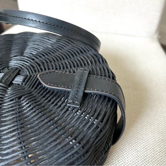 J. Crew Round Straw Bag in Black - Picture 15 of 15